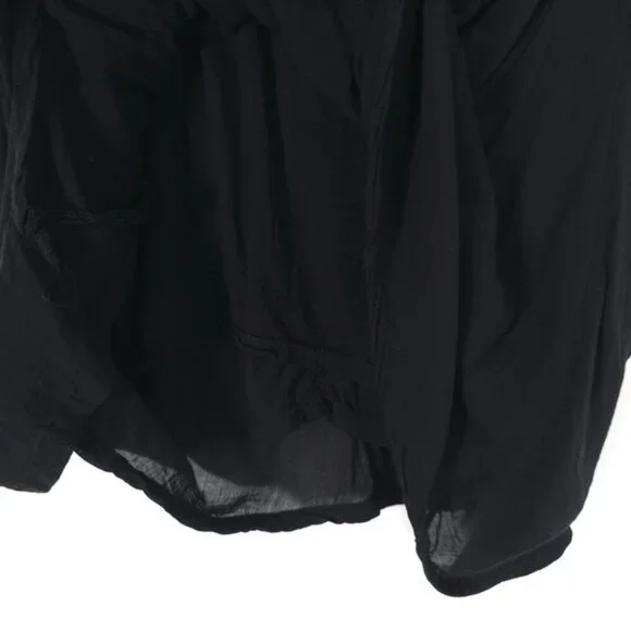 ISABEL MARANT ETOILE Knee-Length Black Ruffle‎ Pleated Dress Size 40 SILK Blend